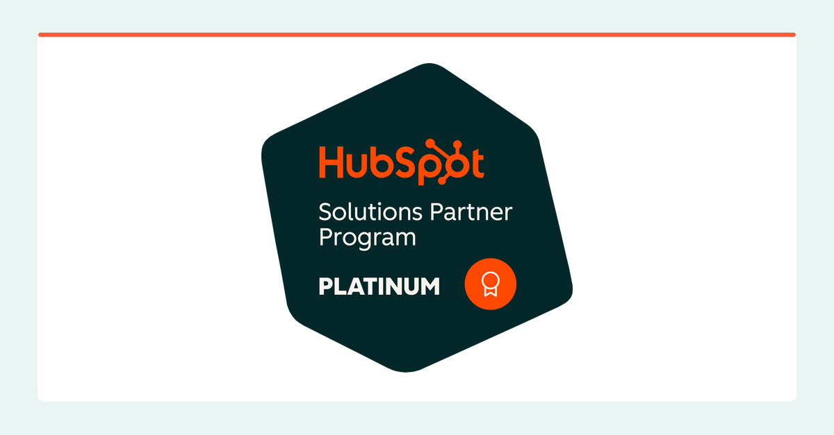 HubSpot Platinum Partner Badge Hero Image